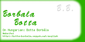borbala botta business card